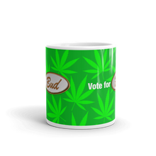 Load image into Gallery viewer, Righteous Bud&#39;s Vote for Bud Mug – Green and Brown