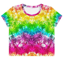 Load image into Gallery viewer, Righteous Bud&#39;s Flower Power Crop T-Shirt