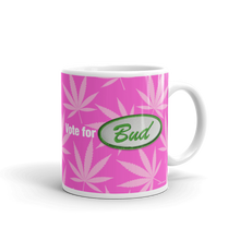 Load image into Gallery viewer, Righteous Bud&#39;s Vote for Bud Mug – Pink and Green