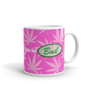 Righteous Bud's Vote for Bud Mug – Pink and Green