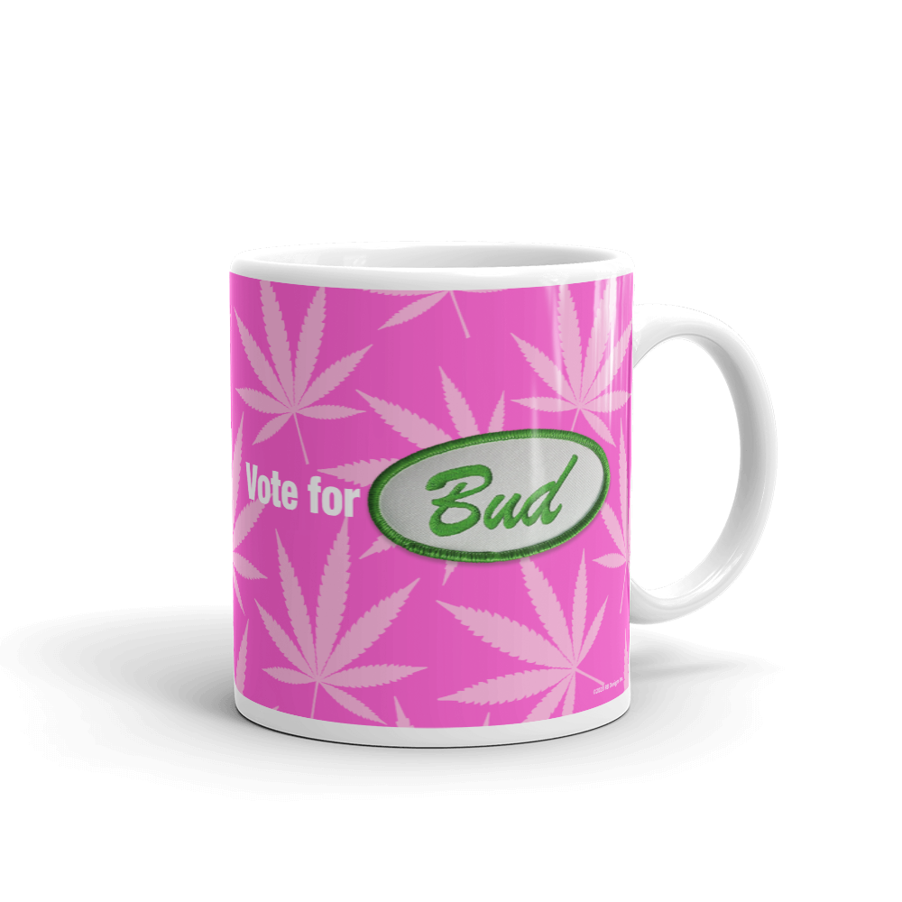 Righteous Bud's Vote for Bud Mug – Pink and Green