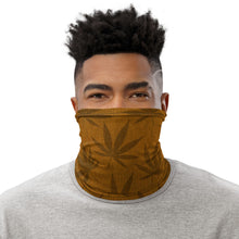 Load image into Gallery viewer, Righteous Bud&#39;s Brown Cannabis Leaf Neck Gaiter