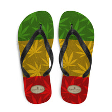 Load image into Gallery viewer, Righteous Bud&#39;s Rasta Soul Searcher Flip-flops