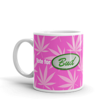 Load image into Gallery viewer, Righteous Bud&#39;s Vote for Bud Mug – Pink and Green