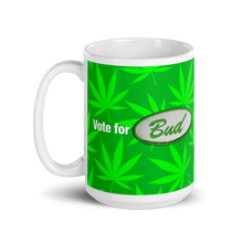 Load image into Gallery viewer, Righteous Bud&#39;s Vote for Bud Mug – Green Bud