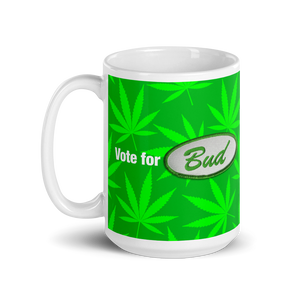 Righteous Bud's Vote for Bud Mug – Green Bud