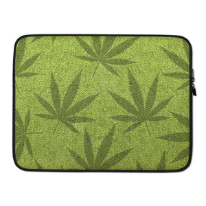 Righteous Bud's Green Laptop Sleeve