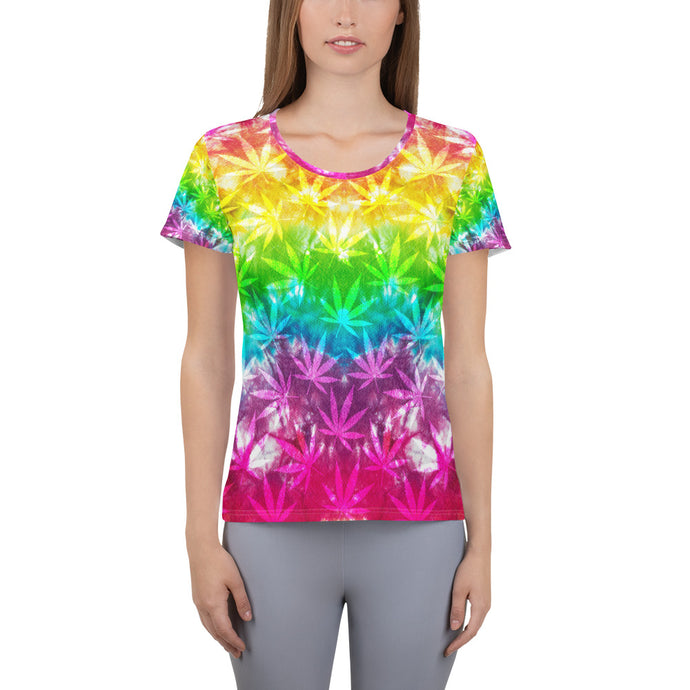 Righteous Bud's Flower Power Women's Athletic T-shirt