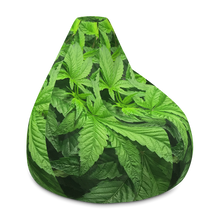 Load image into Gallery viewer, Righteous Bud&#39;s Leafy Green Magic Bean Bag Chair w/ filling