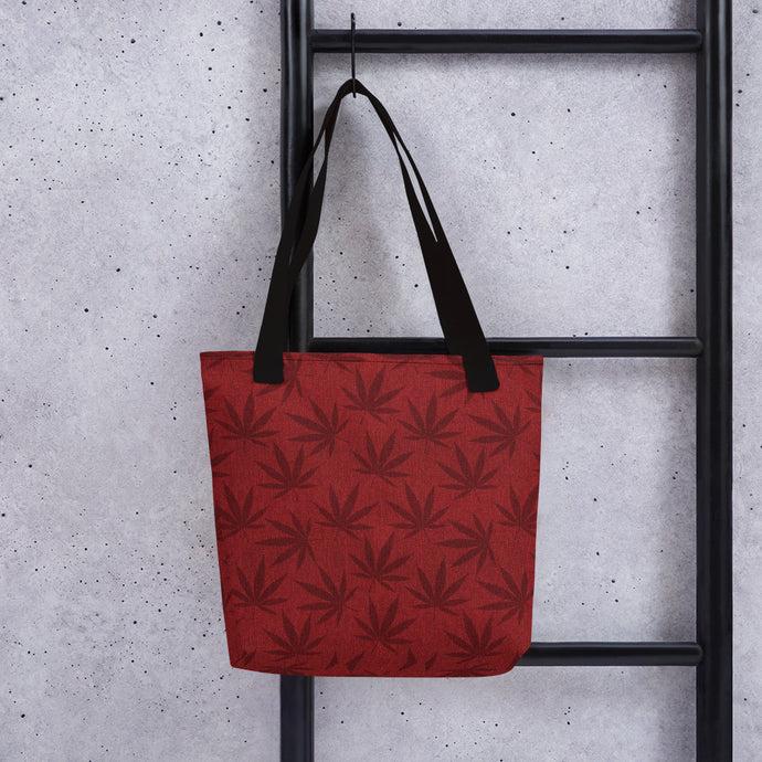 Righteous Bud's Red Pot Themed Tote Bag