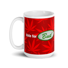 Load image into Gallery viewer, Righteous Bud&#39;s Vote for Bud Mug – Red and Green