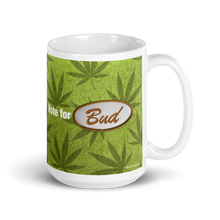 Load image into Gallery viewer, Vote for Bud Mug Green Leaf / Green Hemp