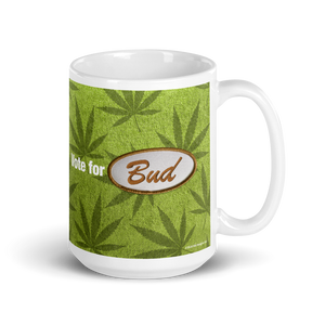 Vote for Bud Mug Green Leaf / Green Hemp