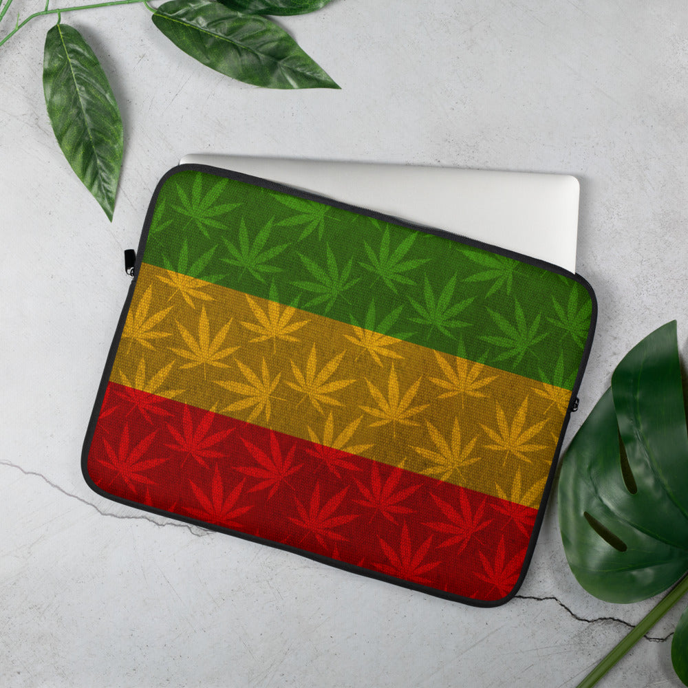 Righteous Bud's Rasta Laptop Sleeve