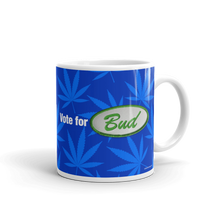 Load image into Gallery viewer, Righteous Bud&#39;s Vote for Bud Mug – Blue and Green