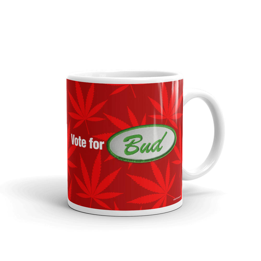 Righteous Bud's Vote for Bud Mug – Red and Green