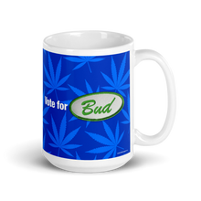 Load image into Gallery viewer, Righteous Bud&#39;s Vote for Bud Mug – Blue and Green