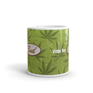 Vote for Bud Mug Green Leaf / Green Hemp