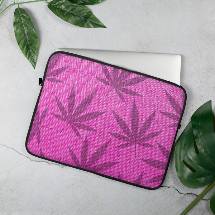 Righteous Bud's Pink Laptop Sleeve