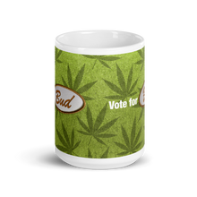 Load image into Gallery viewer, Vote for Bud Mug Green Leaf / Green Hemp