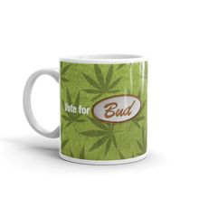 Load image into Gallery viewer, Vote for Bud Mug Green Leaf / Green Hemp