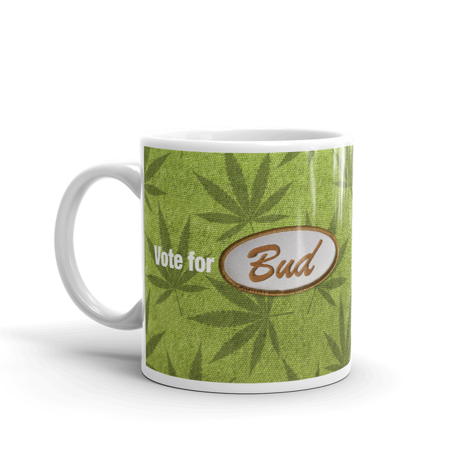 Vote for Bud Mug Green Leaf / Green Hemp