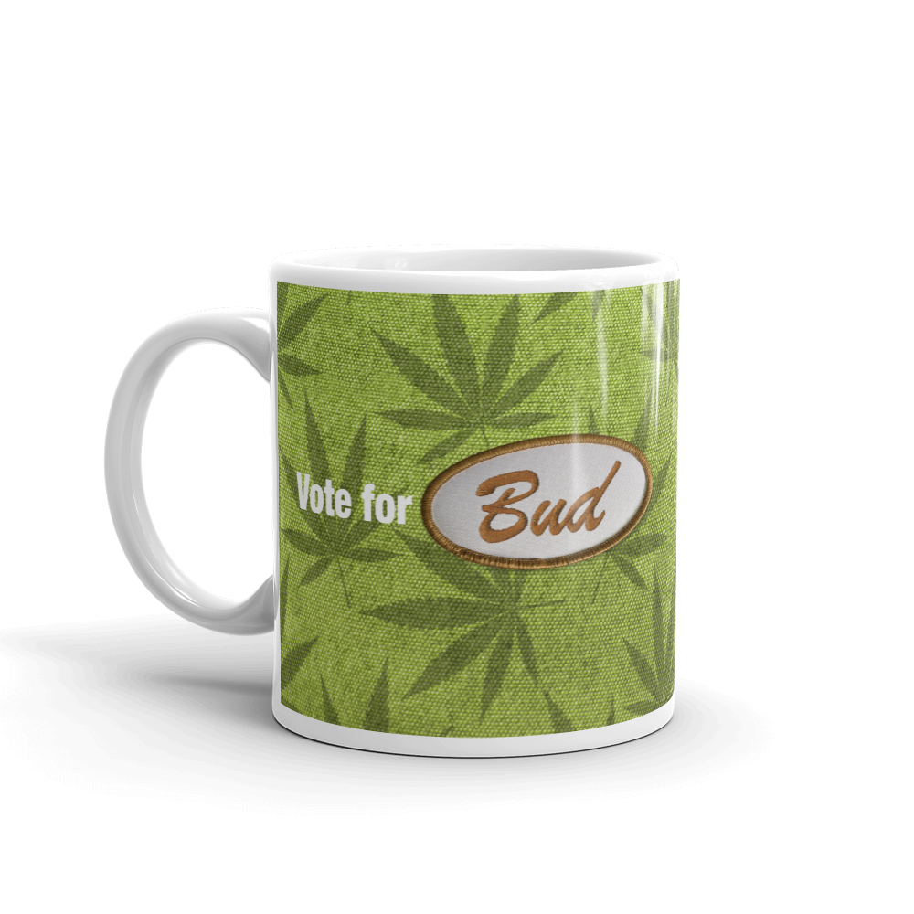 Vote for Bud Mug Green Leaf / Green Hemp