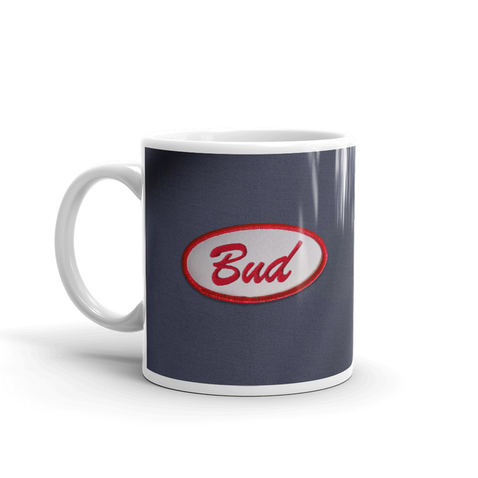 Bud's Blue Shop Shirt Mug