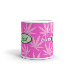 Righteous Bud's Vote for Bud Mug – Pink and Green