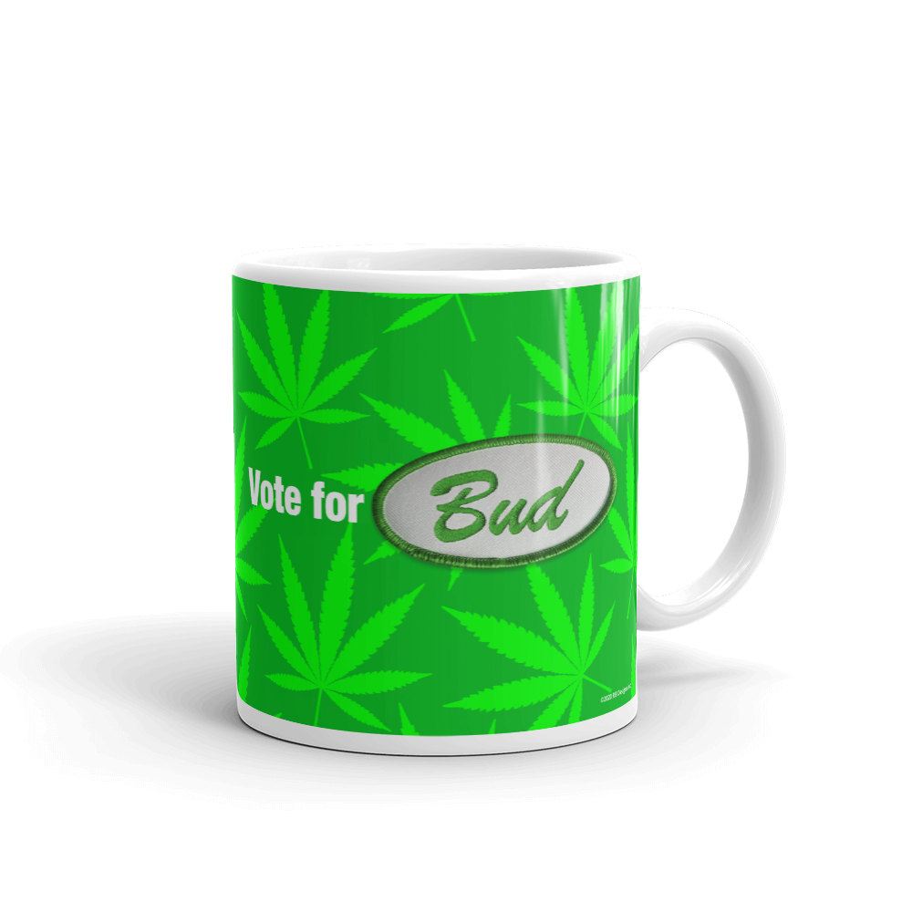 Righteous Bud's Vote for Bud Mug – Green Bud