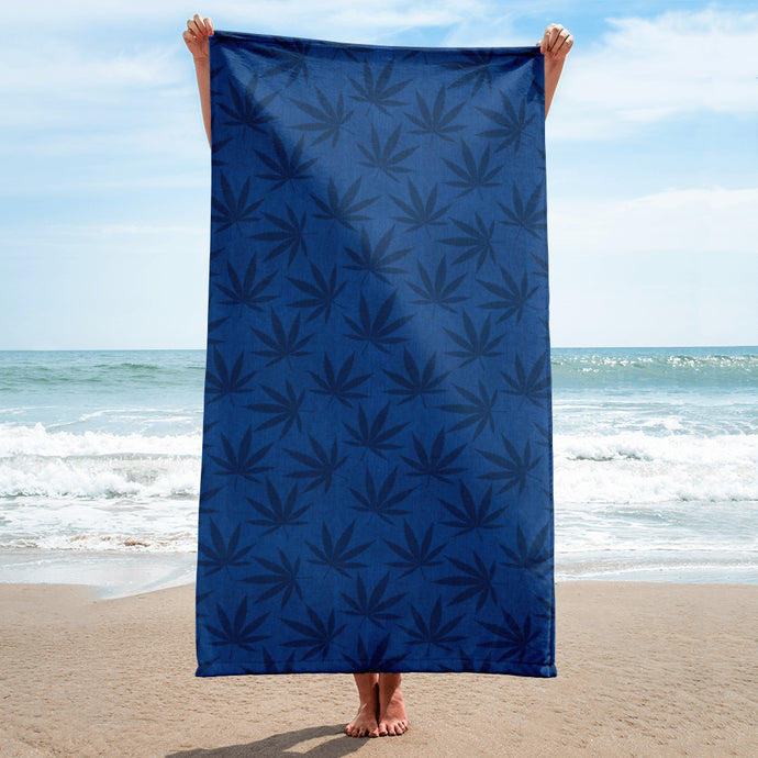 Righteous Bud's Blue Beach Towel