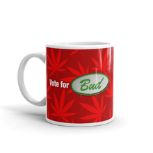 Load image into Gallery viewer, Righteous Bud&#39;s Vote for Bud Mug – Red and Green