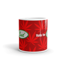 Load image into Gallery viewer, Righteous Bud&#39;s Vote for Bud Mug – Red and Green