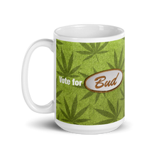 Load image into Gallery viewer, Vote for Bud Mug Green Leaf / Green Hemp