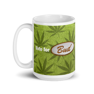 Vote for Bud Mug Green Leaf / Green Hemp