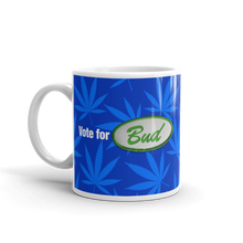 Load image into Gallery viewer, Righteous Bud&#39;s Vote for Bud Mug – Blue and Green