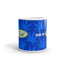 Load image into Gallery viewer, Righteous Bud&#39;s Vote for Bud Mug – Blue and Green