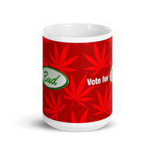 Load image into Gallery viewer, Righteous Bud&#39;s Vote for Bud Mug – Red and Green