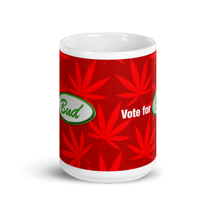 Righteous Bud's Vote for Bud Mug – Red and Green